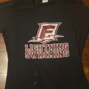 Black Franklin High School swim shirt